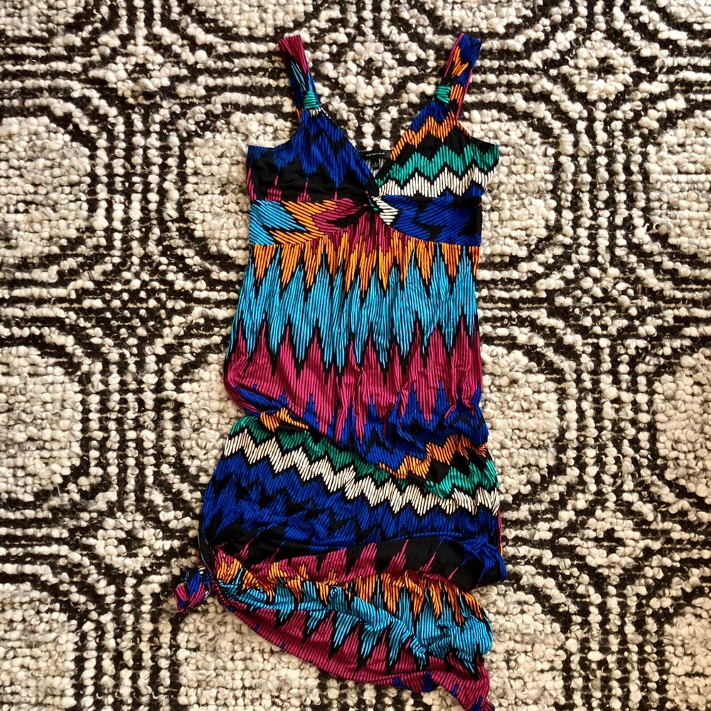 Fun printed maxi dress size M